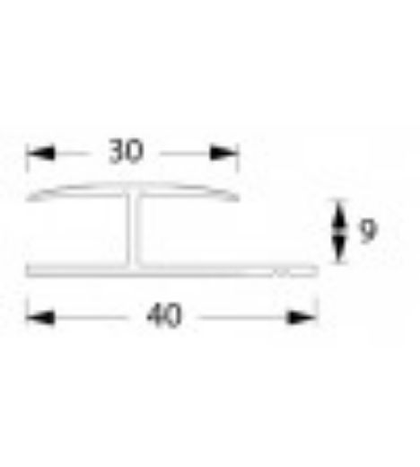 Billede af Overg.profil t/ 9mm ELOX